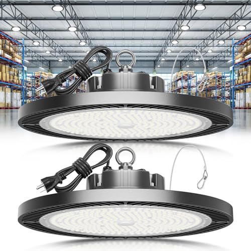 Commercial-grade 37500LM 250W High Bay Led Shop Light For Shop Garage Barn - size: 250W-2PACK