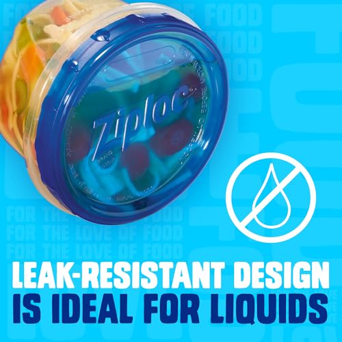 Ziploc Twist N Loc Leak-Proof Food Storage Containers, Small, 9 Count