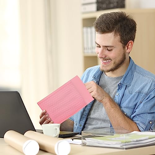packbabol Bubble Mailers, 4x7 Inch Padded Bubble Mailers Pack of 100 Bubble Envelopes Opaque Self Seal Adhesive Waterproof Bags for Shipping and Packaging (Pink, 4x7-100) - color: pink, size: 4x7-100Pc