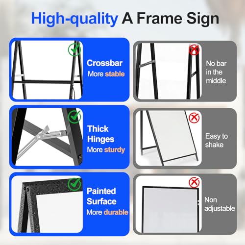 24×36 Inch Slide-in Folding A-Frame Sign Holder (Frame Only)