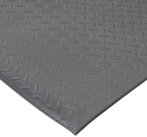 NoTrax 508 PVC Diamond Cushion Anti-Fatigue Floor Mat - color: Black, size: 3' Width x 12' Length