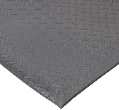 NoTrax 508 PVC Diamond Cushion Anti-Fatigue Floor Mat - color: Black, size: 3' Width x 12' Length