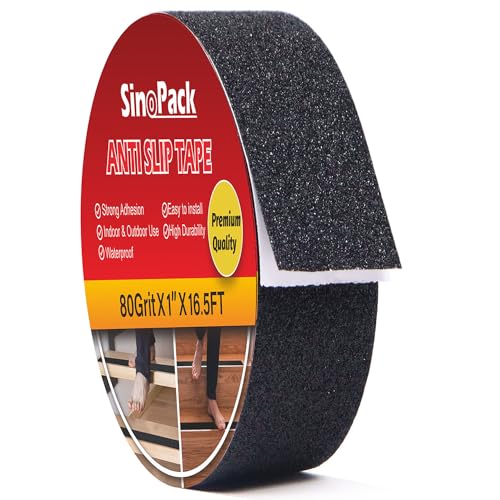 Anti Slip Grip Tape, Outdoor Grip Tape for Stairs, Stair Grips Non Slip for Skateboards 1in x16.5 FT - size: 1 IN X 16.5 FT