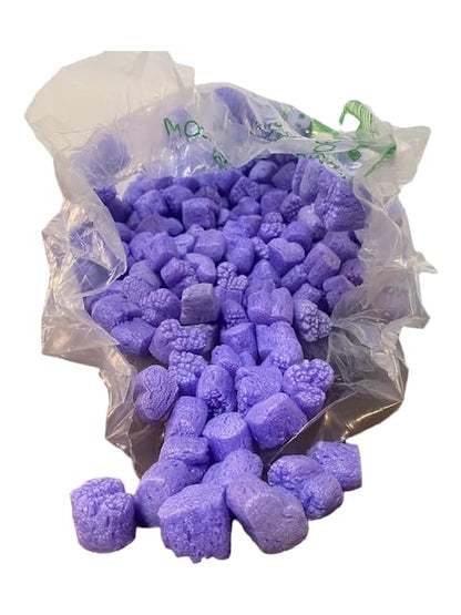 Bubblefast! Brand FunPak Plant Based Biodegradable Packing Peanuts, 1.5 cu ft Bag, Compostable (Purple Hearts) - color: Purple Hearts