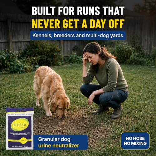 SMELLEZE Yard & Outdoor Pet Urine Odor Absorber Granules, 25 lb - size: 25 Pound