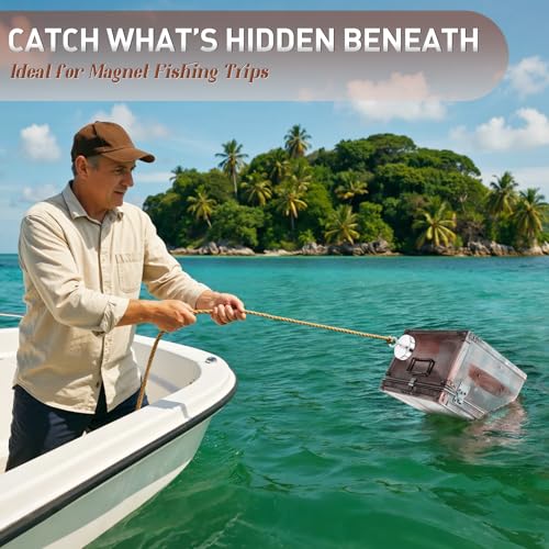 FINDMAG 1000 LBS High Power Fishing Magnet, 3.54 Inch Rare Earth Magnet - size: 3.54 inches (90mm)