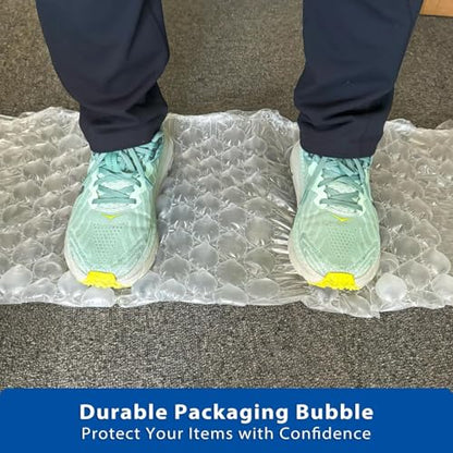 4 Rolls of 984 FT x 1/2" x 12" Wide Bubbles Roll Film - Perforated Every 12" | Large Bubble Air Pillow Wrapping | Clear Packaging Wrap Protection for Packing Moving Shipping Storage - 3,936 FT Total - size: 984' x 4 Rolls