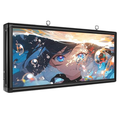 P6 Programmable LED Sign 40"x18" Outdoor Digital Display Board with Custom Scrolling Text,Electronic Message Board for Business Advertising, Waterproof Marquee Ticker
