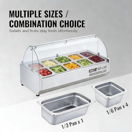 Refrigerated Condiment Station 130W 304SS - size: Medium