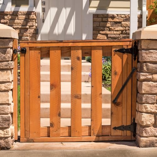 13 Inch Self Closing Gate Spring, Adjustable Tension Gate Closer for Wooden and Vinyl Fence, Steel, Black (13'', 1 Pack) - size: 1 Pack