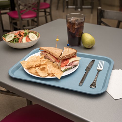 Carlisle Cafe Tray, Fast Food Restaurant Tray, 12 x 16, 1 Ct, Slate Blue - color: Slate, size: 0.7" x 0.5" x 0.3"