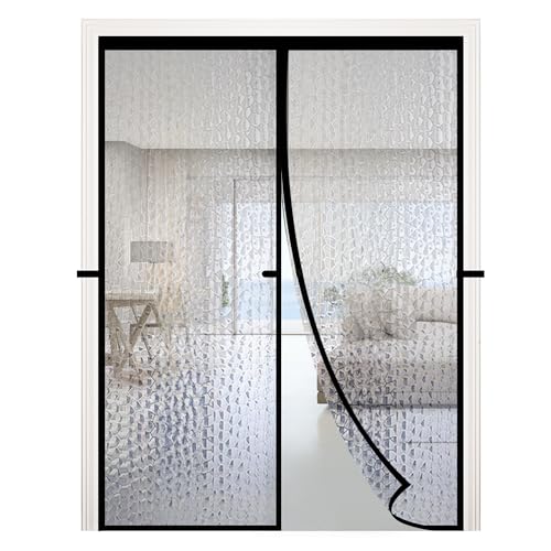RELIANCER Magnetic Thermal Insulated Door Curtain,Waterproof EVA Door Cover,Fit Doors Size Up to 32"x80",Temperature Protection Insulated Doorway Curtain Partition,Patio Self-Closing Doors Net Screen - size: Fits Door Size 32"X80"