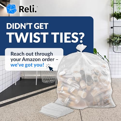Reli. 65 Gallon Trash Bags Heavy Duty | Made in USA