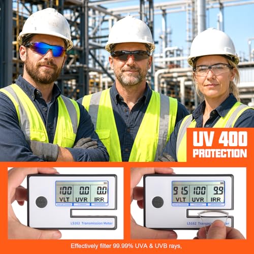 OXG Safety Glasses Bulk for Men Women, ANSI Z87 Safety Glasses UV Protection Protective Eyewear for Construction Woodworking - color: 6p-clear