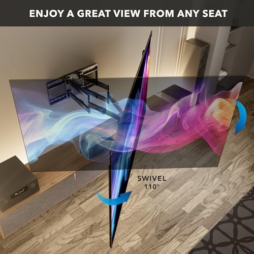 Mount-It! The Beast XXL Long Arm TV Wall Mount, 75-140" - style: Indoor - XL