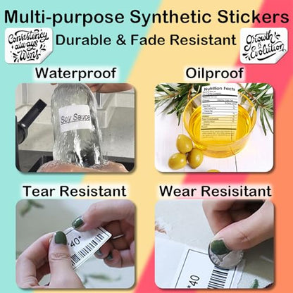 40mm x 60mm Thermal Labels Compatible for Supvan T50M Pro, Phomemo M110, Label Maker Tape Refill, Weatherproof & Tear-Resistant Thermal Stickers (450Pcs) - size: 40mm x 60mm, 1.57''x2.36''
