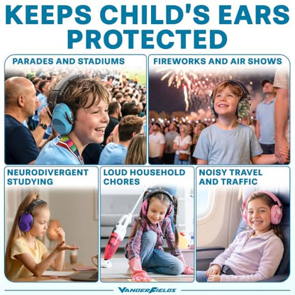 Kids Noise Canceling Headphones - 31 dB (2K Hz) - Ear Protection Earmuffs - color: Camouflage