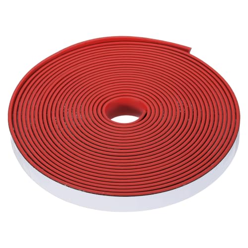 Smoke Fire Seal Strip 19.7 Feet 15mm/0.59" Wx2mm/0.08" T Red - color: Red, size: 19.7 FT x 15mm / 0.59" W x 2mm / 0.08" T