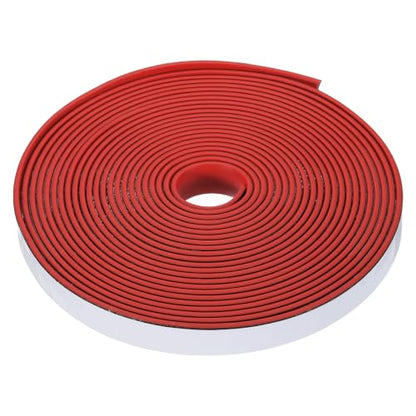 Smoke Fire Seal Strip 19.7 Feet 15mm/0.59" Wx2mm/0.08" T Red - color: Red, size: 19.7 FT x 15mm / 0.59" W x 2mm / 0.08" T