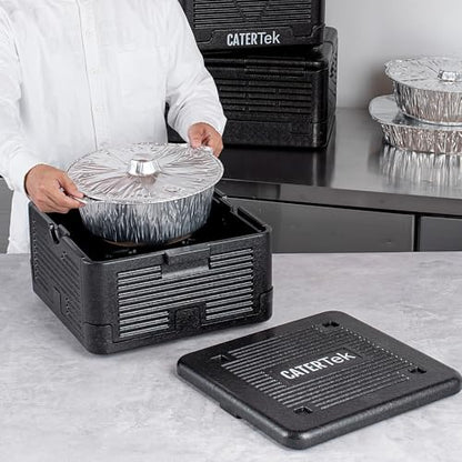 Restaurantware Black Epp Food Pan Carrier, 15 x 8.7 In - size: 14 Quart