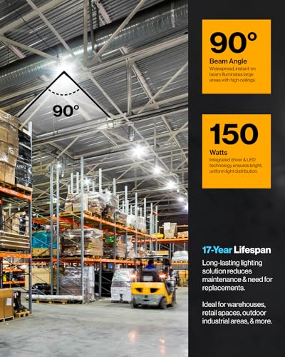 Sunco 20 Pack UFO LED High Bay Light, 150W, 6000K, 21000LM, Dimmable - size: 20 Pack