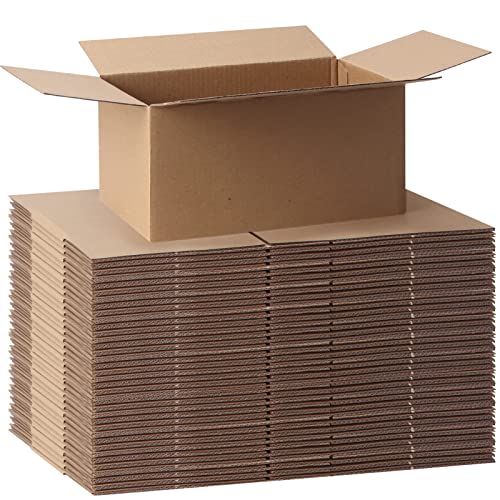 CRUGLA 40 Packs Shipping Boxes 8x6x4, Cardboard Boxes for Small Business, Corrugated Mailing Box Bulk for Packaging - size: 8x6x4 Inch