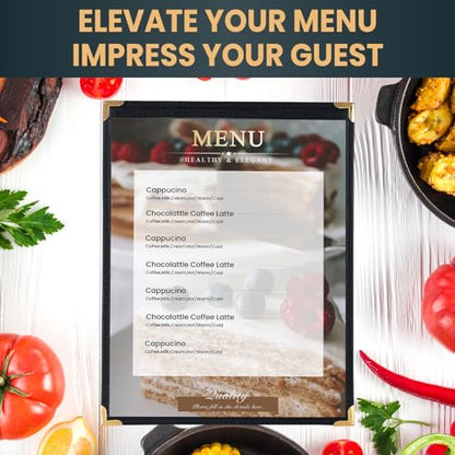 1 Page 1 View Menu Covers 8.5“ x 11”, 12 Pack - size: 1 View