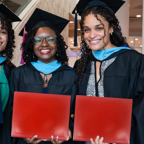 GraduationMall 11"x14" Smooth Padded Diploma Cover Certificate Holder Red - color: Red