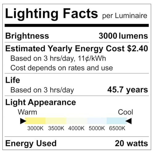 LUXRITE 20W 4-Pin 2G11 LED Tube Light Bulb, 3000 Lumens (4 Pack) - size: 4 Count (Pack of 1)