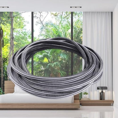 5m (16feet) Brush Weather Striping Card-Slot Seal Strip Pile Weatherstrip Door Sweep Brush for Door Window 7/24 x 5/16 Inch (7mm x 8mm (7/24" 5/16"), Gray) - size: 7mm x 8mm