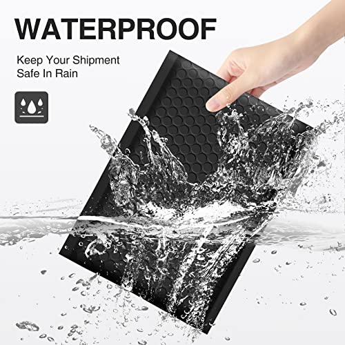 UCGOU Bubble Mailers 4x8" Black 50 Pack Usable Size 4x7" Padded Envelopes - color: Black, size: 4x8" 50PC