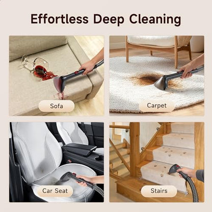 WURESE 17KPa Portable Carpet Cleaner Machine, Spot Shampooer for Couch Sofa