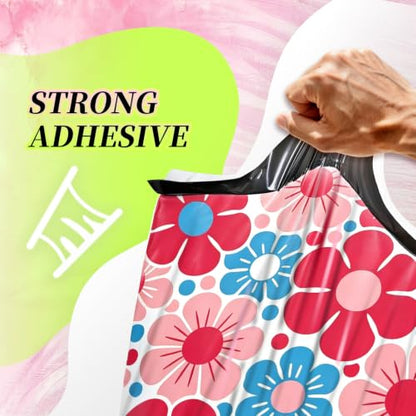 100pcs 10x13 Inch Poly Mailers For Shipping And Self Seal Packaging - color: Flower, size: 10" x 13"100pcs