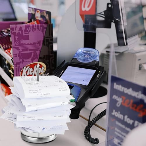 Receipt Holder 2pcs Ticket Holder Ticket Stabber for Restaurant Receipt Holder Spike Bill Fork Check Spindle for Restaurant Bars Hotel Office