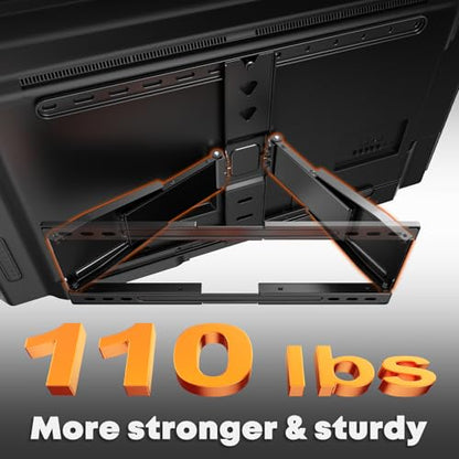 PUTORSEN Ultra-Slim TV Wall Mount for Most 43-90 Inch TVs, Max 110 Lbs - size: 90 Inch