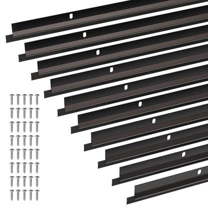 AMZNOVA Door Sweep Door Threshold Sweeper, 36in, Brown, 10Pack - color: Brown-10Pack