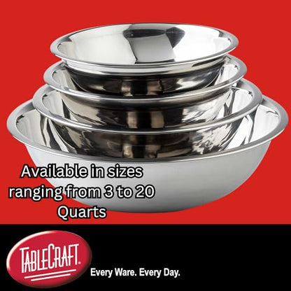 Tablecraft 5 qt Stainless Steel Mixing Bowl - size: 5 quart