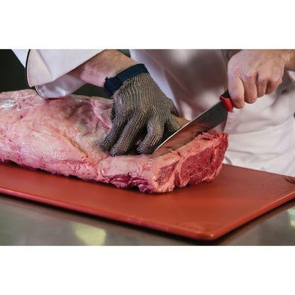 San Jamar Cutting Board,18x24 in,Red CBG182412RDGR - 1 Each - color: Red, size: 24"L x 18"W
