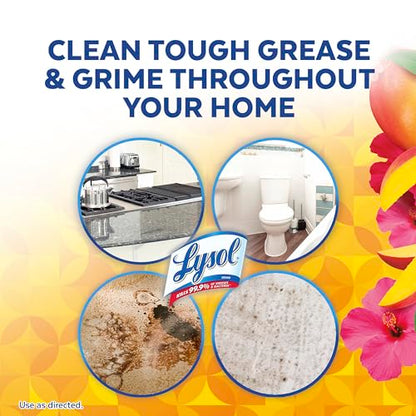 LYSOL Foaming Bathroom Cleaner & Disinfectant Spray, Mango Scent, 32 oz - style: Mango & Hibiscus