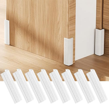 8PCS Baseboard Corner Protectors - Self Adhesive Silicone Safety Corner Protectors, Baby Proofing Edge Guard Cushion for Furniture Wall Base & Edges - Popular Home Childproofing Accessory