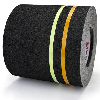 S&X Anti Slip Tape 6in x 60ft Grip Tape for Stairs, Reflective/Glow - color: Reflective/Glow-in-the-Dark, size: 6" X 60'