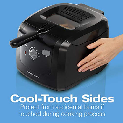 Hamilton Beach Cool Touch Electric Deep Fryer with Basket For Home Use - style: Fryer