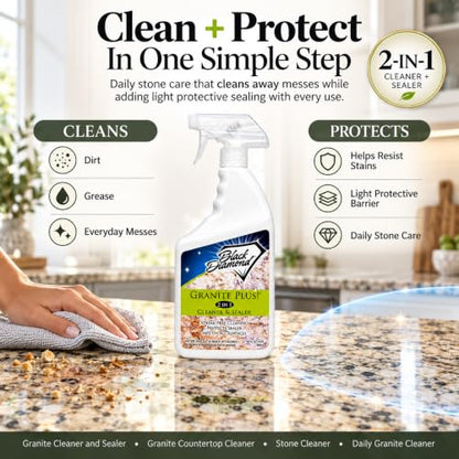 Granite Plus 2-in-1 Cleaner & Sealer for Granite & Quartz Counters, 32 oz - size: 32 Fl Oz (Pack of 1)