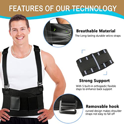 Back Brace for Women Men - Lower Back Pain Relief, M/L (30-37in) - style: M/L(30"-37")