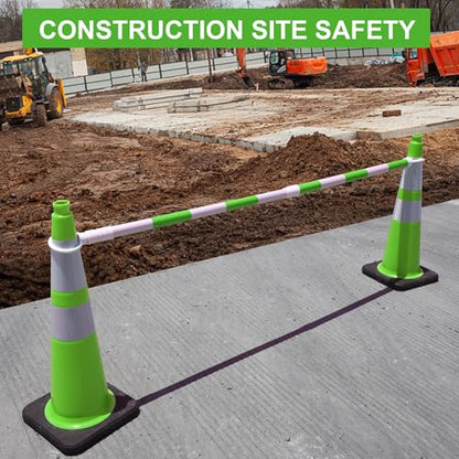 OrangeStar 28" Traffic Cones 4-Pack Green Safety PVC Cones - color: Green, size: 28in