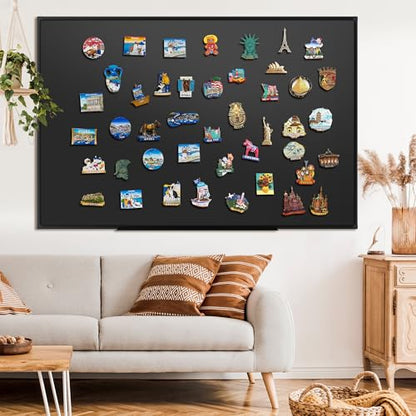 SELEAD Magnetic Chalkboard 72 x 48 Inches - Black Aluminum Frame - size: 72"W x 48"H