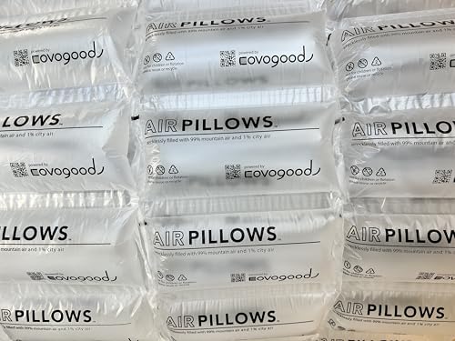 AirPillows™ 150 Count Premium Prefilled Air Pillow Bubbles for Package Shipping | 3 Cu Ft, 22 Gal, 4x8-In Ea | like Packing Peanuts Foam Paper | Strong Nylon Void Fill Cushion Protection by Covogoods