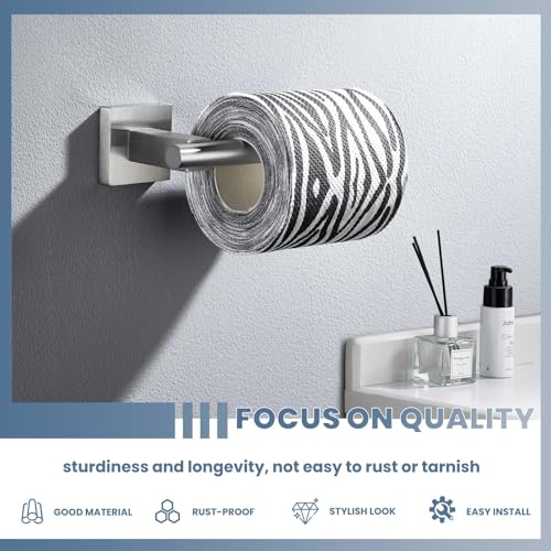 Suyar Brushed Nickel Toilet Paper Holder, Paper Roll Holder for Bathroom - color: Brushed Nickel