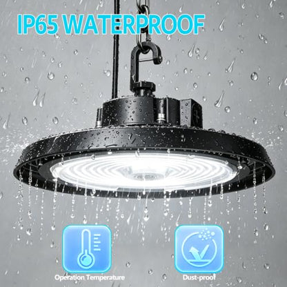 UFO LED High Bay Light,150W,24000LM 0-10V Dimmable 2Pack - size: 150W-2Pack