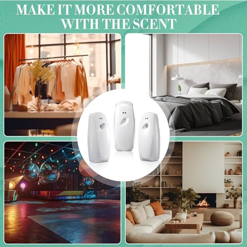 Maxcheck 4 Pcs Automatic Air Freshener Spray Dispenser for Room, White - color: White